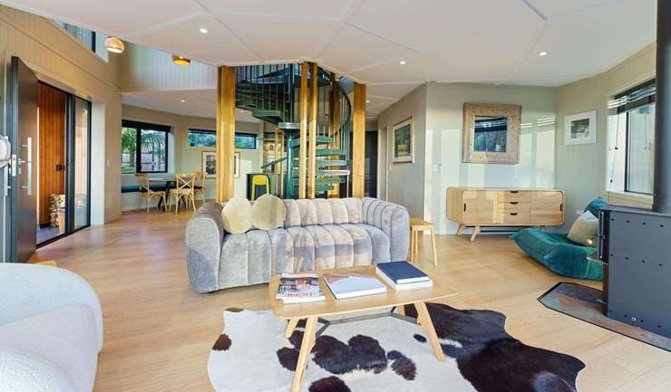 The Round House, on Wilson Way, in Waikanae, Kapiti Coast, featured in season seven of Grand Designs New Zealand. Photo / Supplied