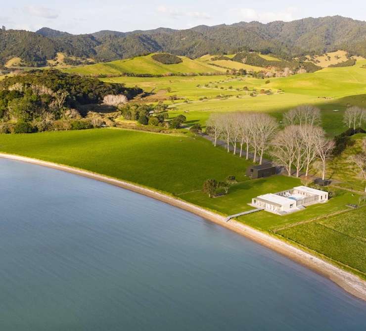 Manawaora in the Bay of Islands is attracting wealthy foreign buyers. The main residence sits high on the Karaka Point headland and was conceived by the owner and detailed by Italian architect Misa Poggi. Photo / Supplied