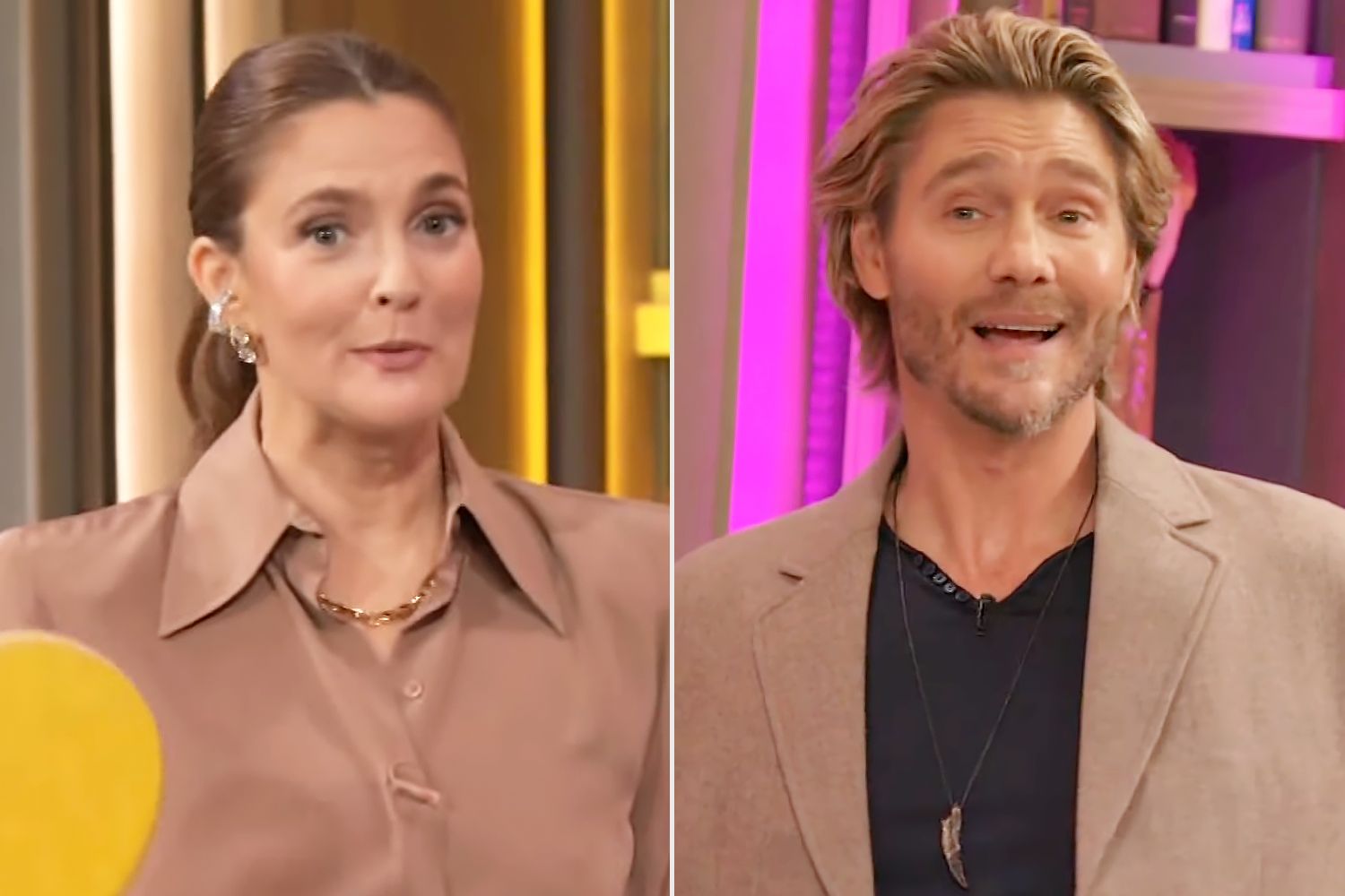 Drew Barrymore, Chad Michael Murray play ping-pong and answer questions