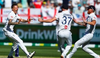 Stokes shines with 5-wicket haul as England gains in chaotic Ashes opener