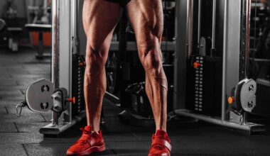 A man standing in the gym with muscular quads