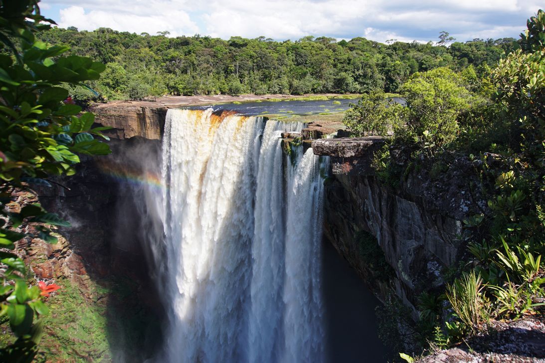 The Kaieteur Falls in a section of the Amazon rainforest in the Potaro-Siparuni region of Guyana, on September 24, 2022.
