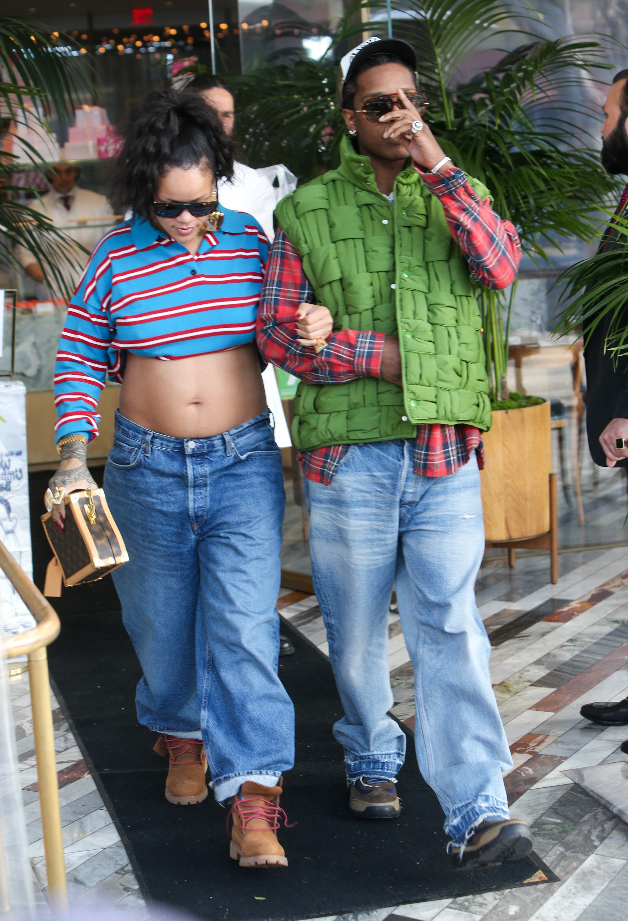 los angeles, ca march 15: rihanna and asap rocky are seen on march 15, 2023 in los angeles, california. (photo by bg020/bauer griffin/gc images)
