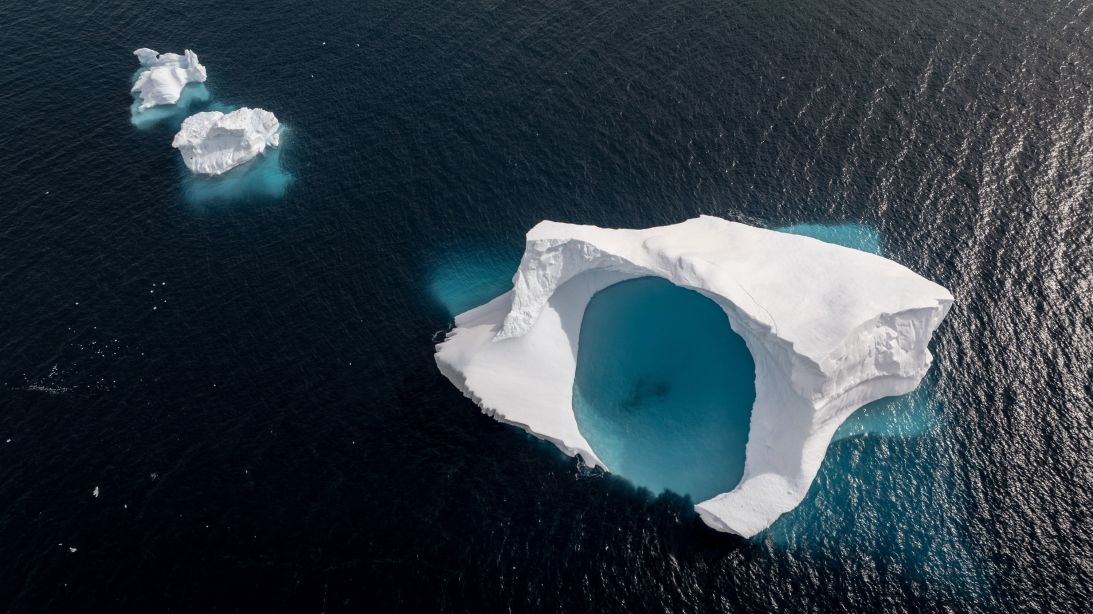 A view of a melting glacier in Antarctica on March 6, 2025.