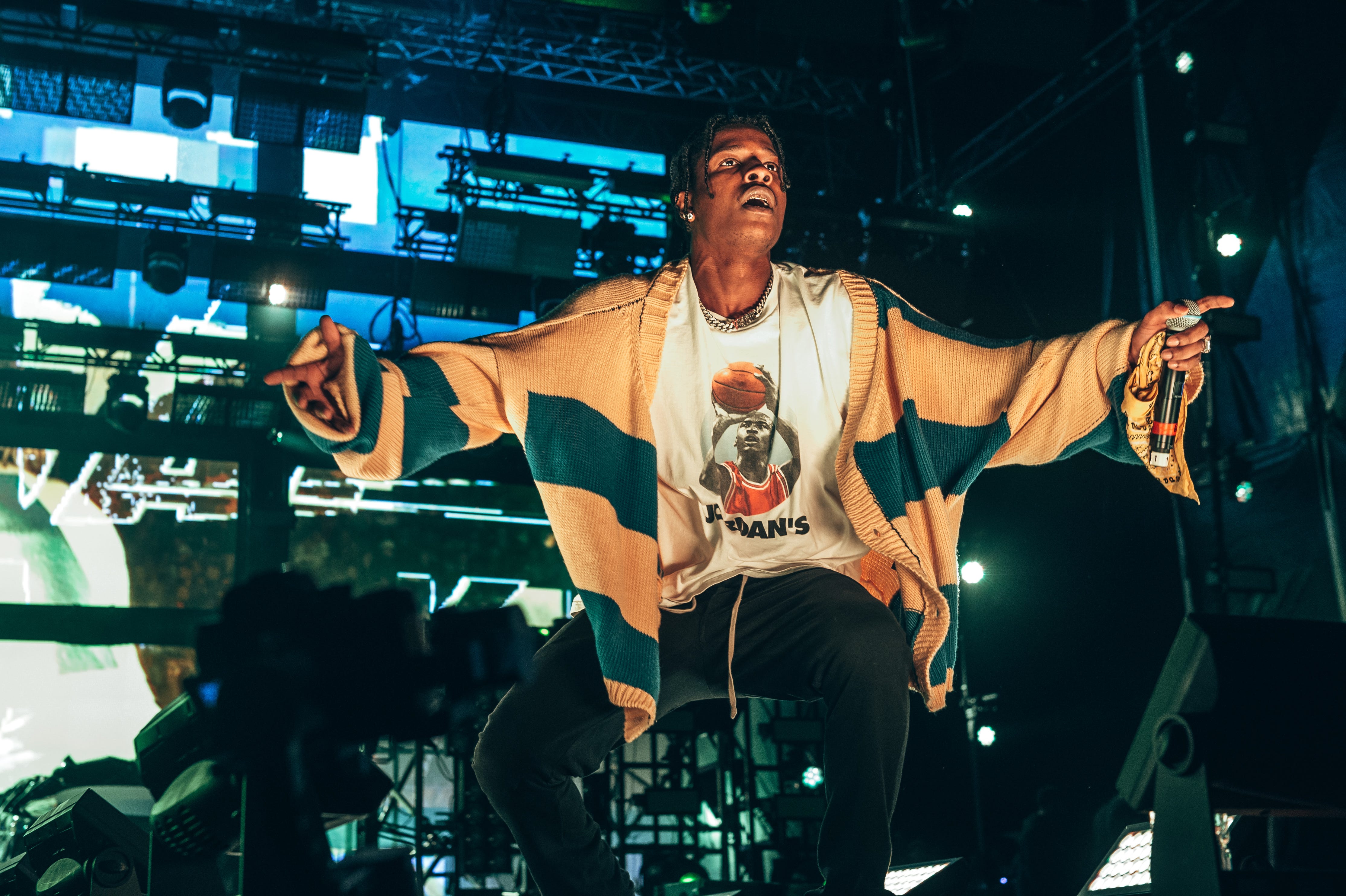 manchester, england june 09: asap rocky performs on stage on day 1 of parklife festival at heaton park on june 9, 2018 in manchester, england. (photo by joseph okpako/wireimage)