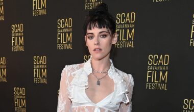 Kristen Stewart Goes Sheer at SCAD Savannah Film Festival 2025