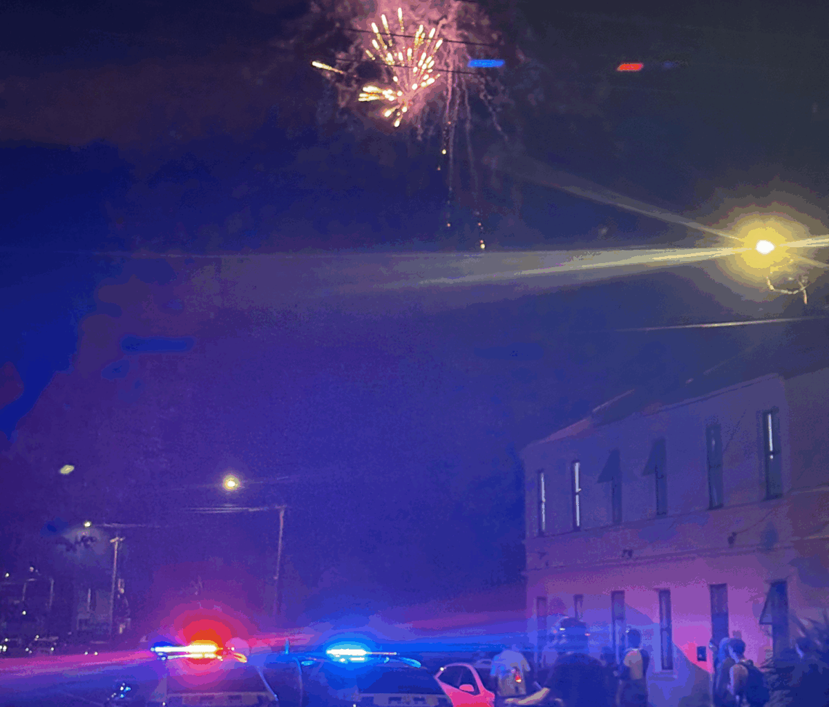 Police, fire truck shot at as 'fireworks battle' explodes in student quarter