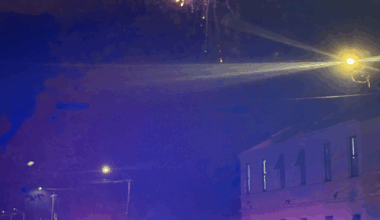 Police, fire truck shot at as 'fireworks battle' explodes in student quarter