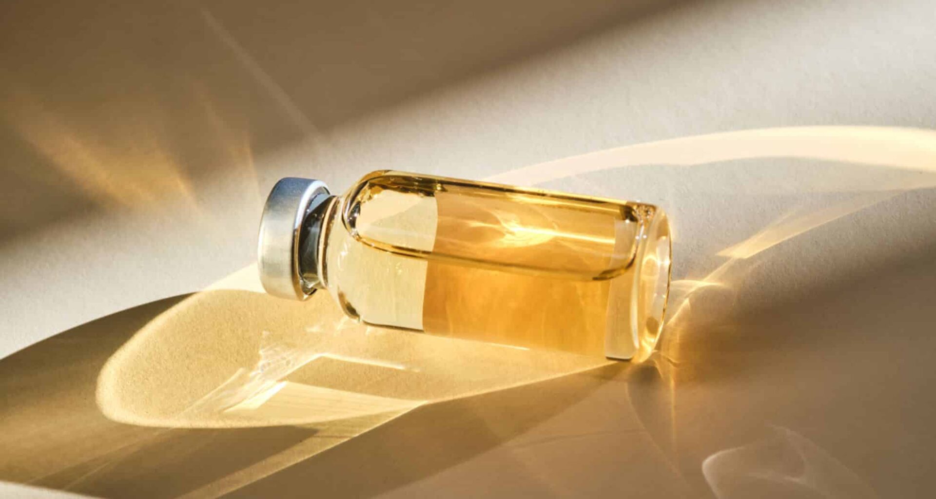 Insulin Gel In Sunlight On Beige Background.