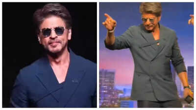 ​Shah Rukh Khan gets groovy at real-estate event; dances to ‘Chaiyya Chaiyya’ - WATCH