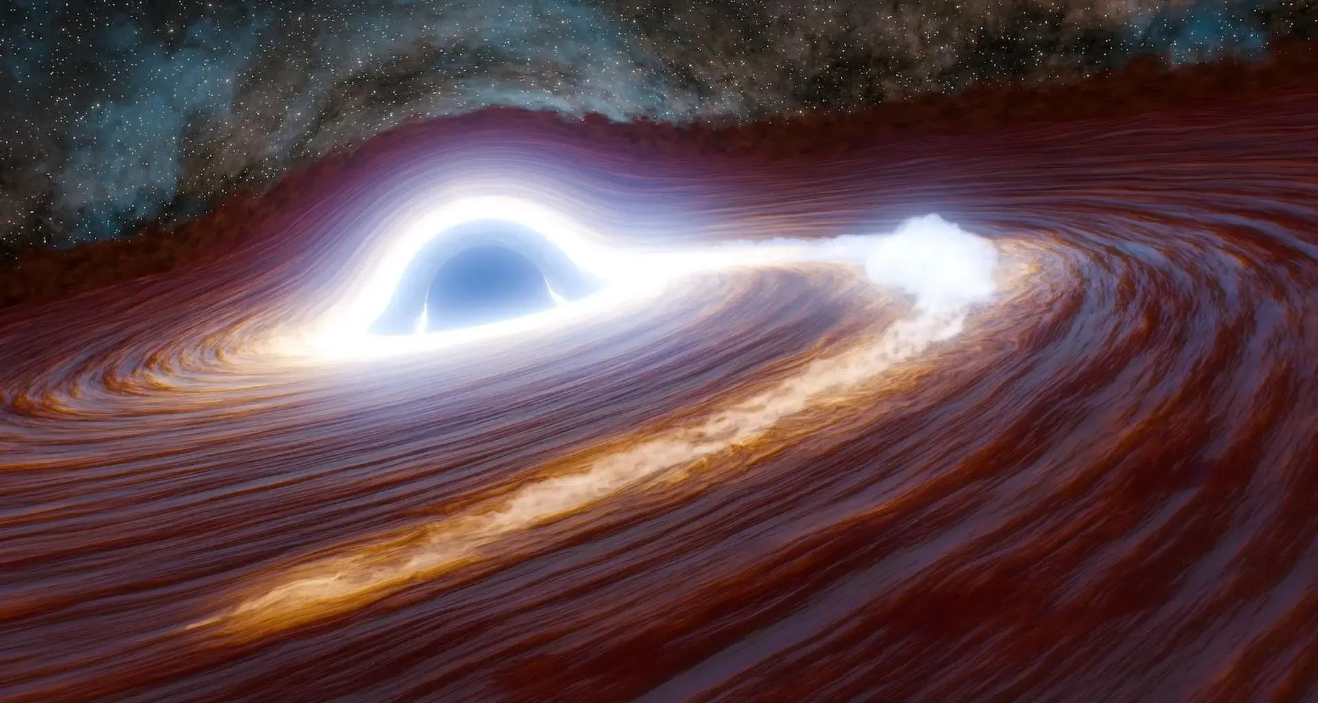 Black hole blast outshines 10 trillion Suns