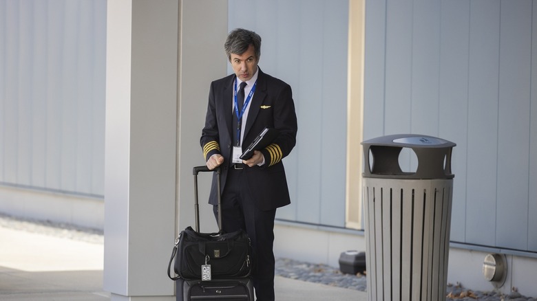 Nathan Fielder dressed as a pilot in The Rehearsal Season 2