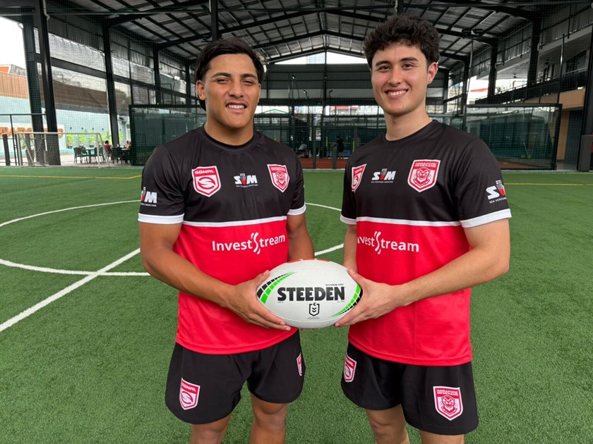 Teenage Rabbitohs halfback Tylan Berryman and rugby union convert Tiernan O'Rourke will partner in the halves for Singapore's international rugby league debut.