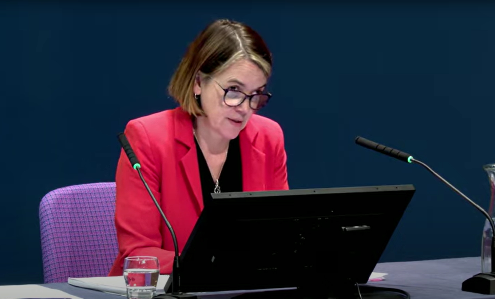 Caroline Lamb, Chief Executive of NHS Scotland, giving evidence to the UK Covid-19 Inquiry.