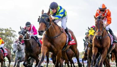 Watch Me Rock and William Pike combine to win the Group 1 Railway Stakes at Ascot. Picture: Western Racepix