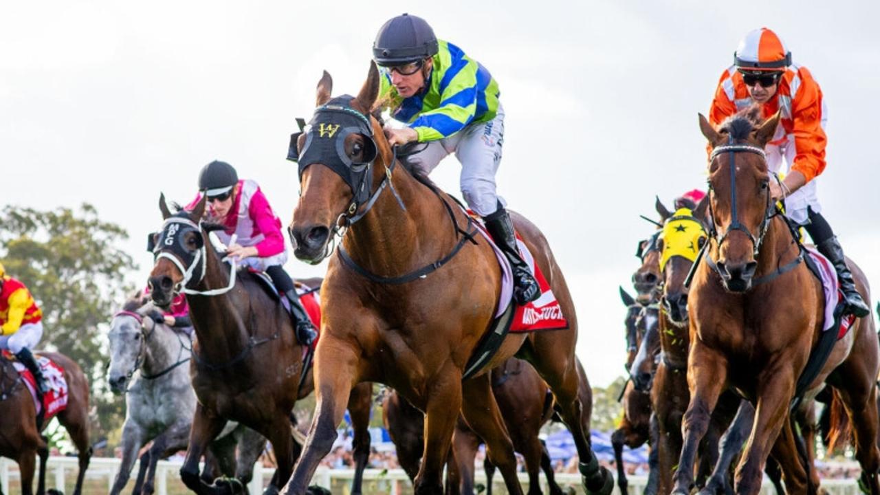 Watch Me Rock and William Pike combine to win the Group 1 Railway Stakes at Ascot. Picture: Western Racepix