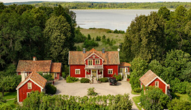 An archetypal Swedish farm hits the market outside Stockholm