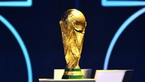 Reuters The football world cup trophy