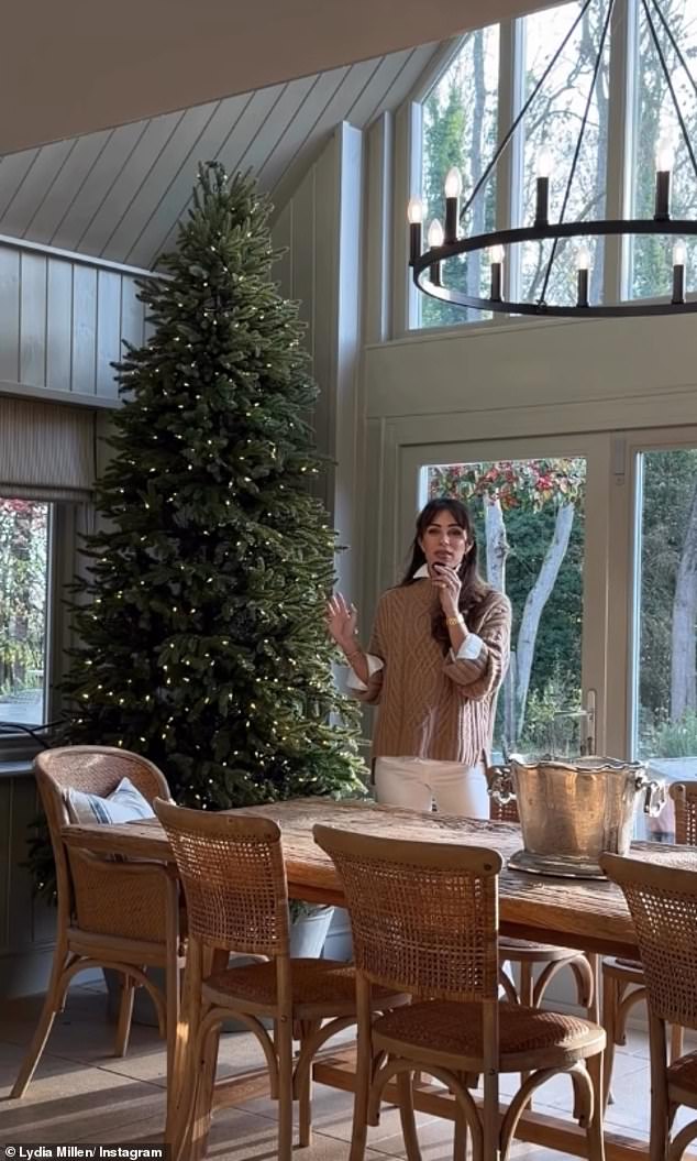 Lydia and Ali having spared no expense when it came to decorating their incredible home this Christmas