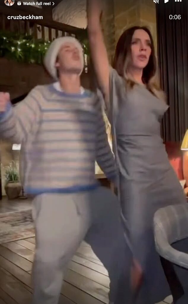 Victoria Beckham hilariously recreated Tom Cruise's iconic Risky Business dance in a new Instagram reel posted by her son Cruz