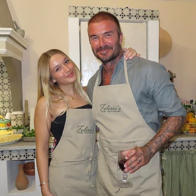 He shared a picture with Harper from one of his 50th birthday celebrations