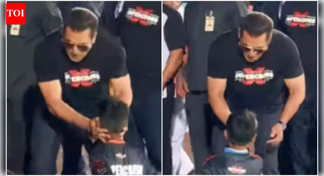 Salman Khan warmly greets and blesses young fans at Hyderabad event, hailed as ‘most adored megastar’ - WATCH viral video |