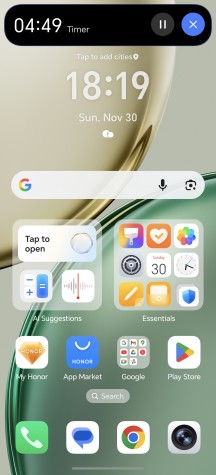 Magic Capsule interface - Honor Magic8 Lite review