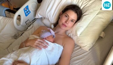 ‘We are over the moon’: Ex-Playboy model Amanda Cerny welcomes twin babies with partner Johannes Bartl