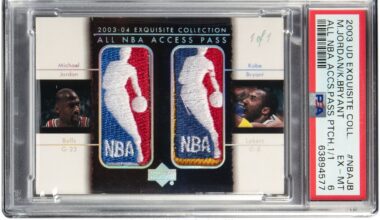 Kobe-MJ dual Logoman card fetches $3.17 million at auction