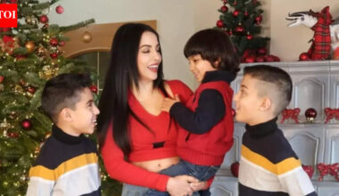 Celina Jaitly pens emotional note as she celebrates first Christmas without her children after filing domestic violence case against husband Peter Haag | Hindi Movie News