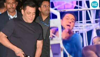 Salman Khan served drinks to guests, enjoyed a Ferris Wheel ride with his niece Ayat at his 60th birthday bash. Watch