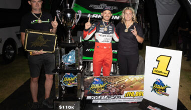 Speedway news: Larson charges to $110,000 High Limit win in Perth