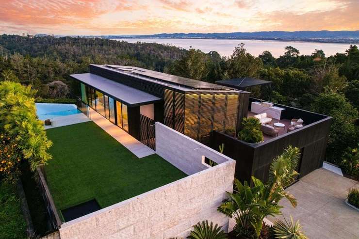 Art and Matilda Green were back in the headlines when they put their villa on the market, but other houses piqued buyer interest this year. Artwork / Beth Walsh