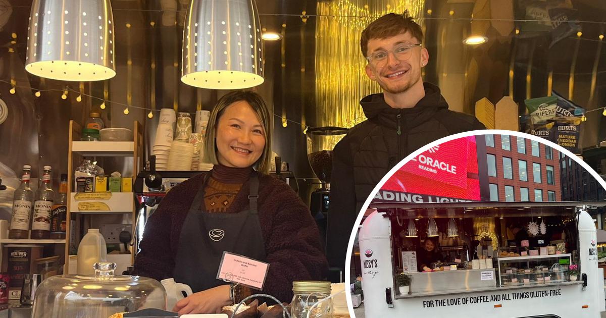 Reading train station: Gluten-free coffee trailer Nibsy's