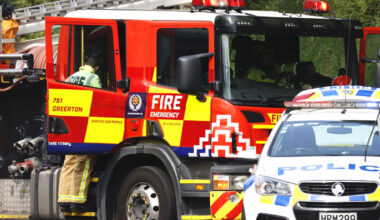 SunLive - SH25 closed after truck crash