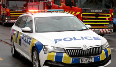 SunLive - Car crashes into ditch near SH2 intersection