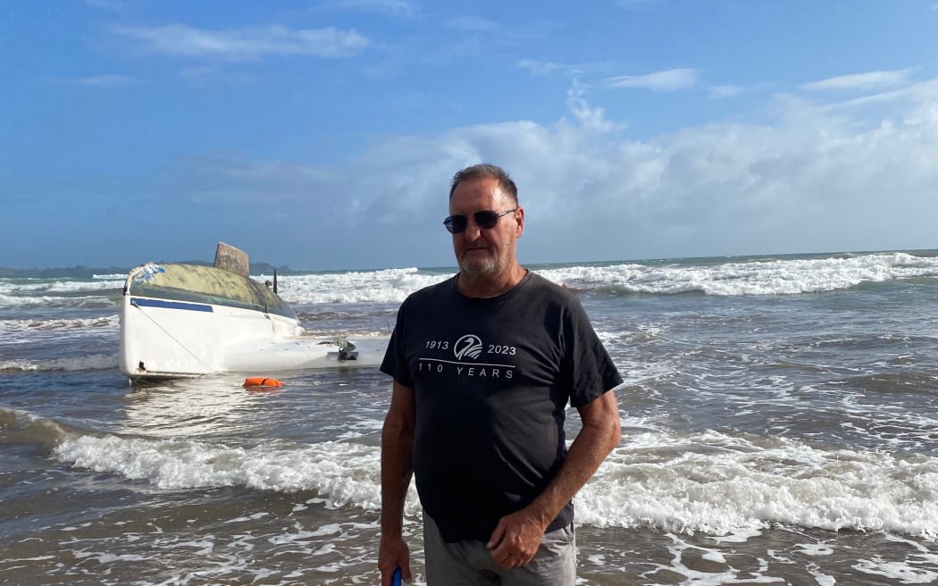 Gordon Pengelly who jumped to action and took his own boat out to rescue a skipper who had capsized off the Sandy Bay coast in Northland.