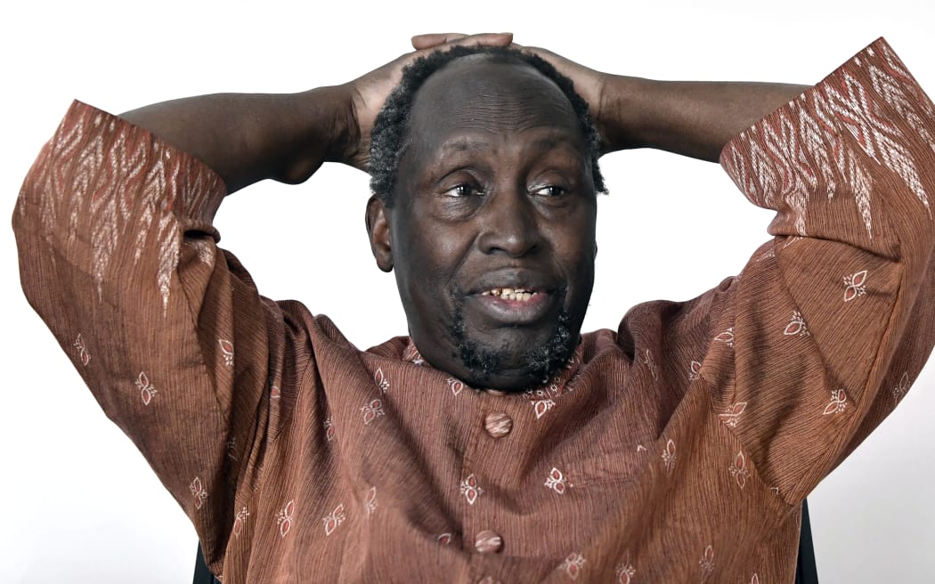 Kenyan writer Ngugi Wa Thiong'o during interview in May 2017.