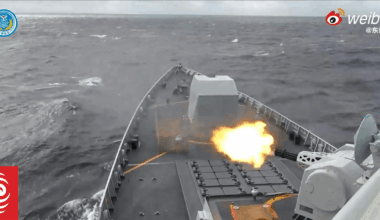 China encircles Taiwan in massive military display