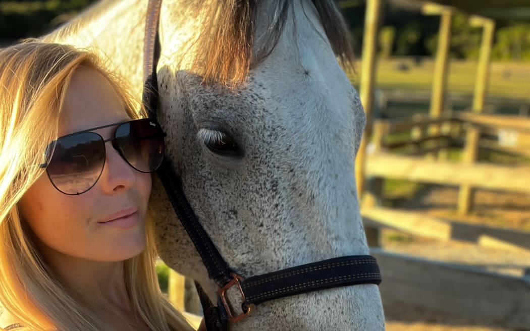 Erin and her horse Scooter.