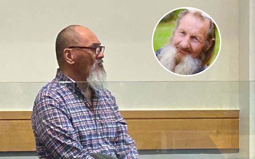 Abel Wira in the High Court at Whangārei during his trial for the manslaughter of Neville Thomson