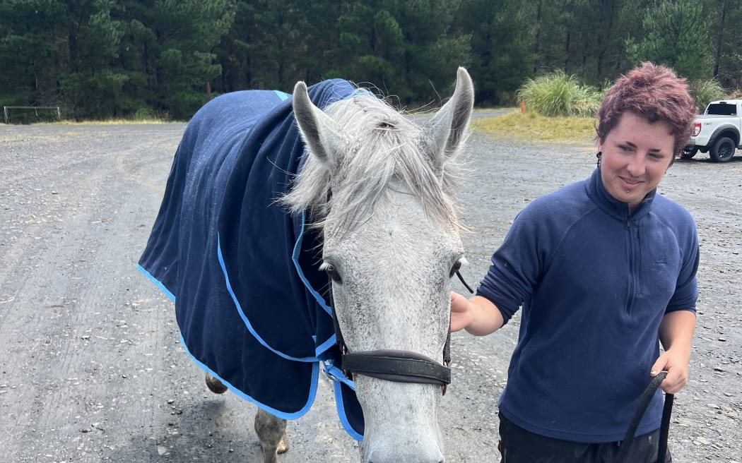 Scooter after he was safely back and reunited.