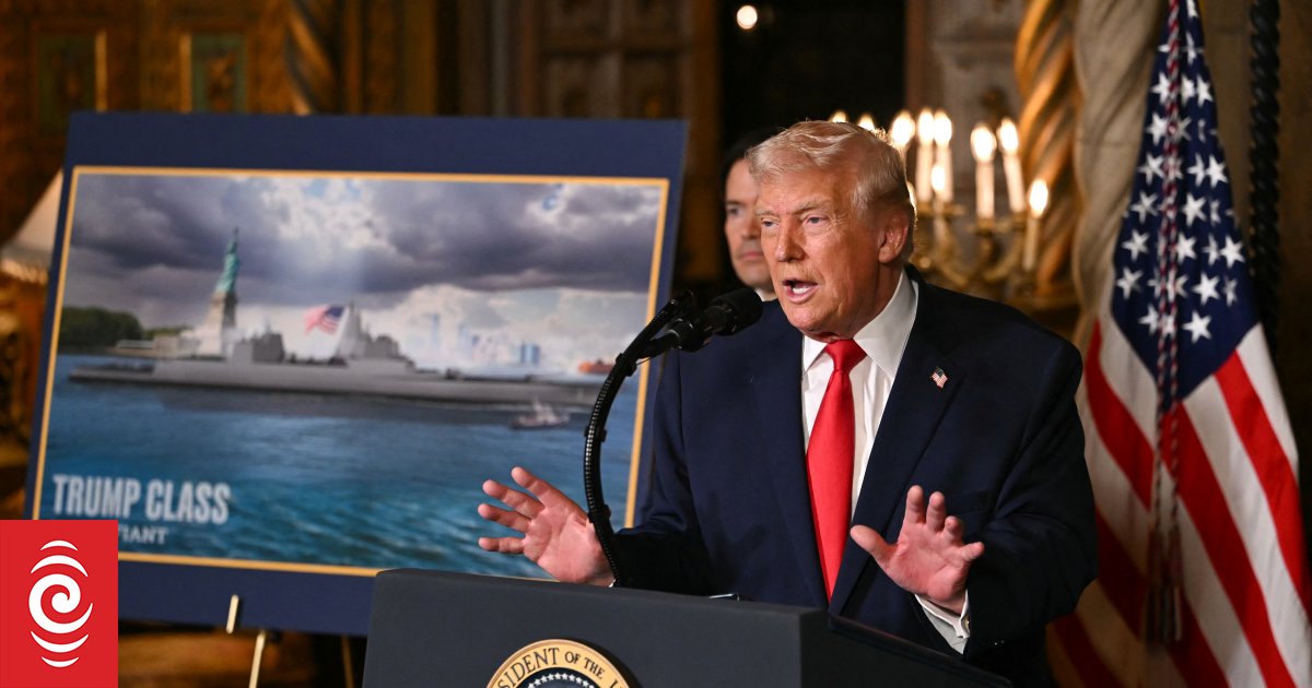 US President unveils new 'Trump class' fleet of battleships