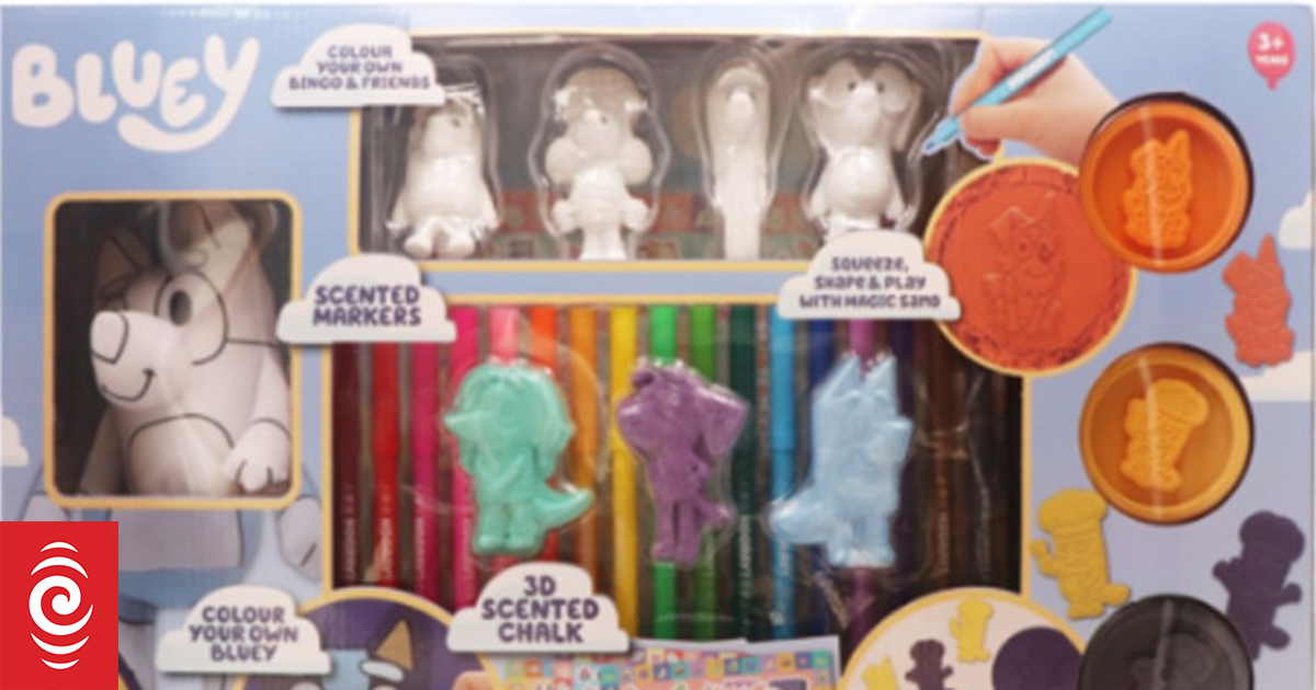 Play sand recall expands to include Bluey, Frozen and Paw Patrol products