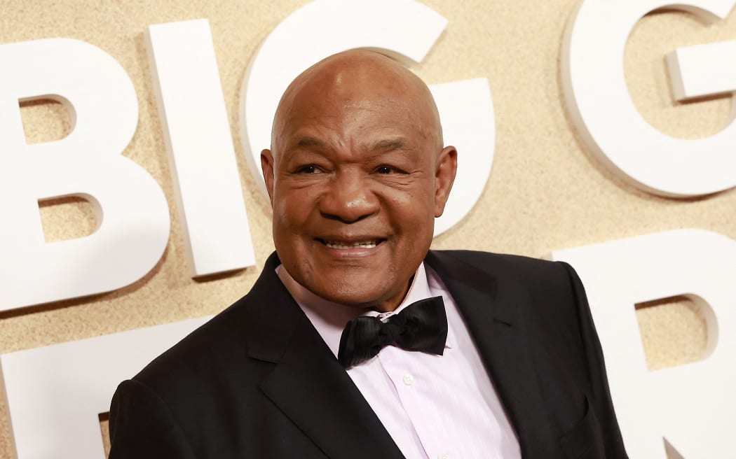 Retired pro-boxer George Foreman arrives for the world premiere of 