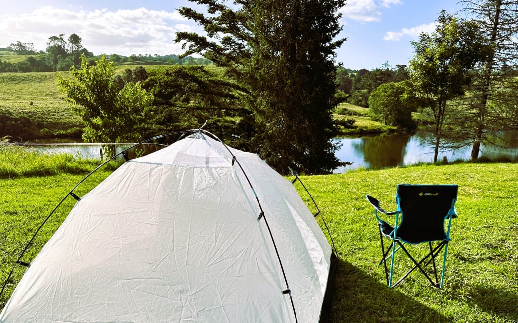 A camping tent.