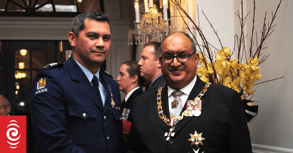 Police officer commended for bravery after rescuing family during Cyclone Gabrielle