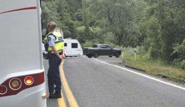 Serious crash closes SH2 north of Napier after car plunges off bank