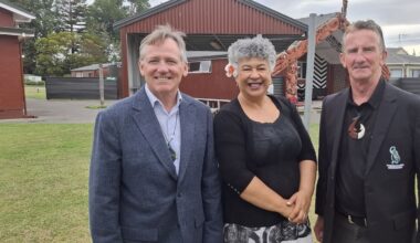 NZ Rugby boss David Kirk and family get a welcome at Hawke’s Bay marae
