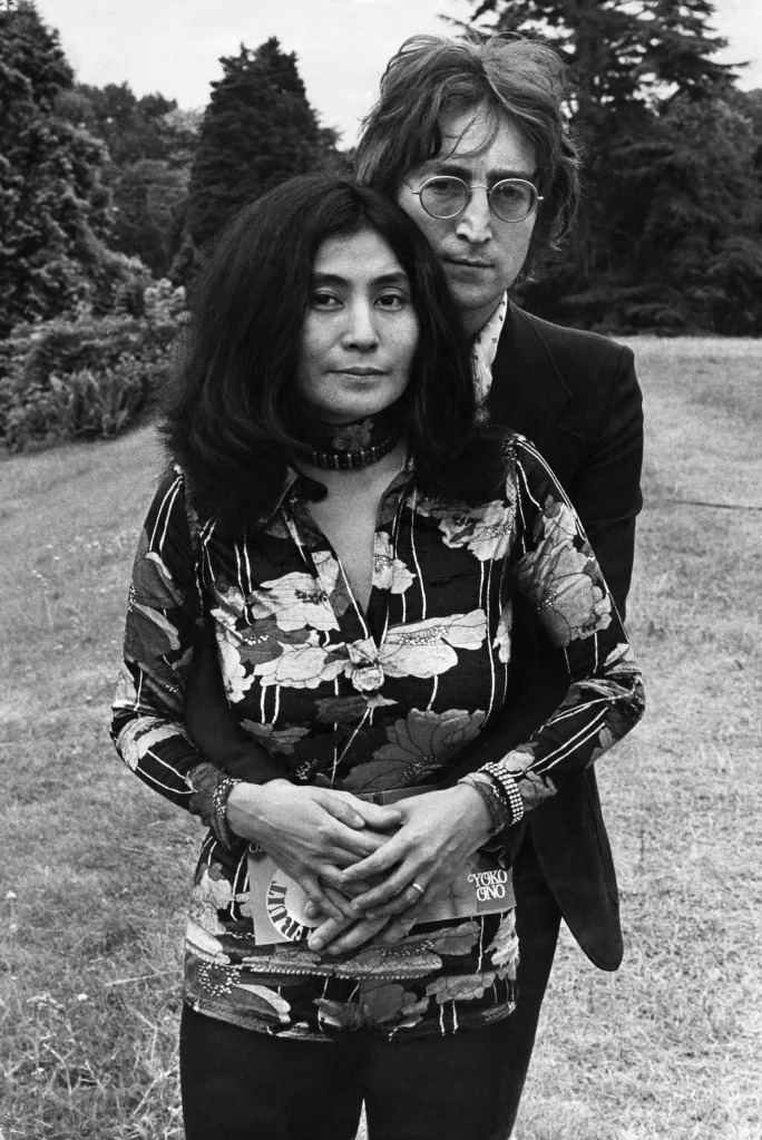 John Lennon and Yoko Ono in England in August 1971. Getty Images